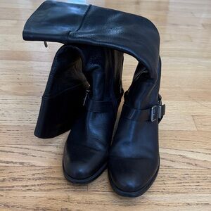 Vince Camuto Black Leather Women's Boots